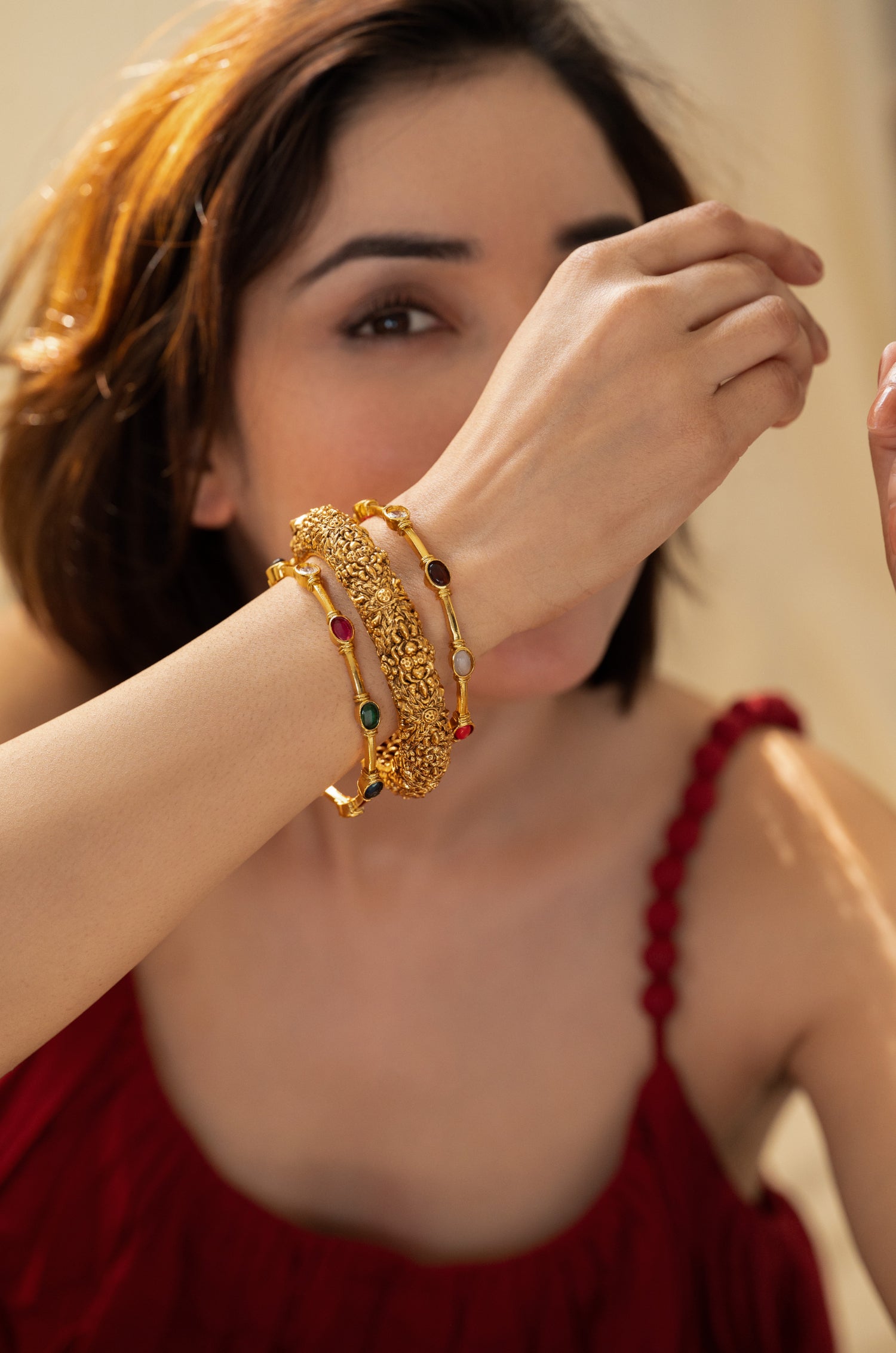 Omisha Multicolored Bangles – Do Taara