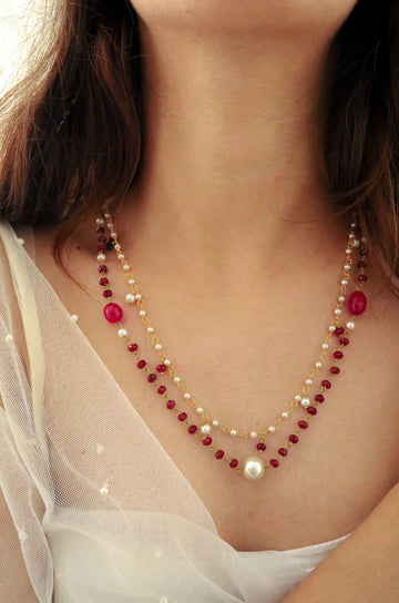 Anoushka Ruby Red Necklace