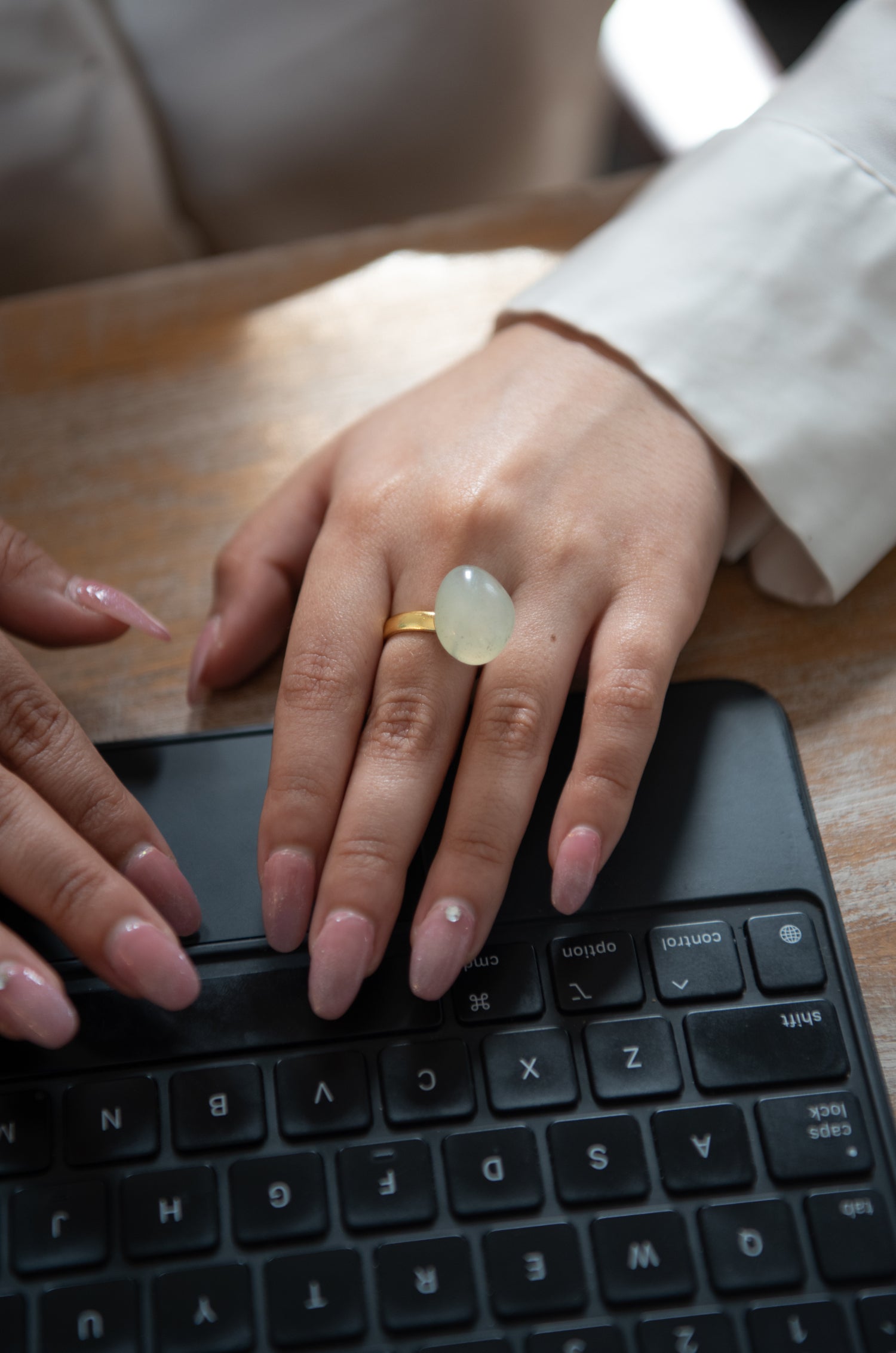 Baati Mint Stone Ring – Do Taara